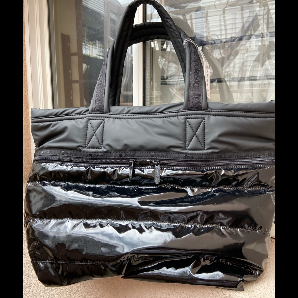 LeSportSac large Carlin Tote black patient